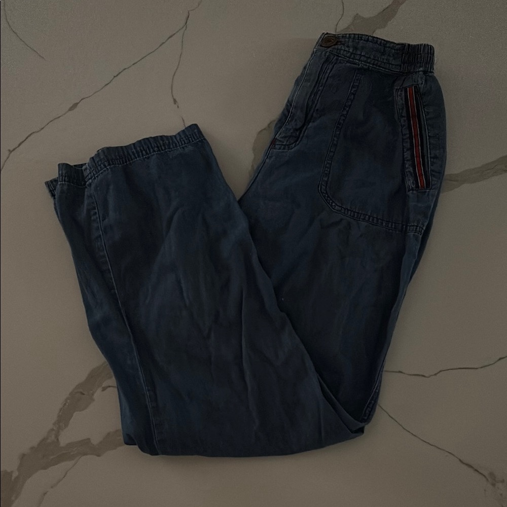 Dark Wash Comfort Waistband Mid Rise Jeans